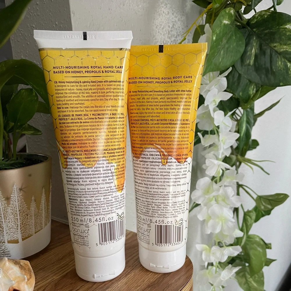 Barwa Honey & Shea Body Lotion and Honey & Oats Hand Cream Set 250ml